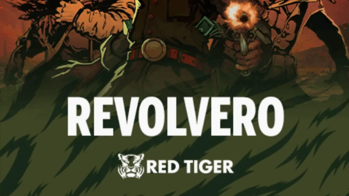 Tampilan visual slot Revolvero dengan nuansa gurun western yang ikonik
